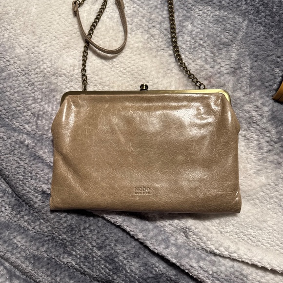 Vintage HOBO International Lauren In Natural Clutch Wallet 100% Genuine Leather - Picture 12 of 16